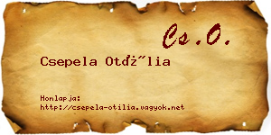 Csepela Otília névjegykártya